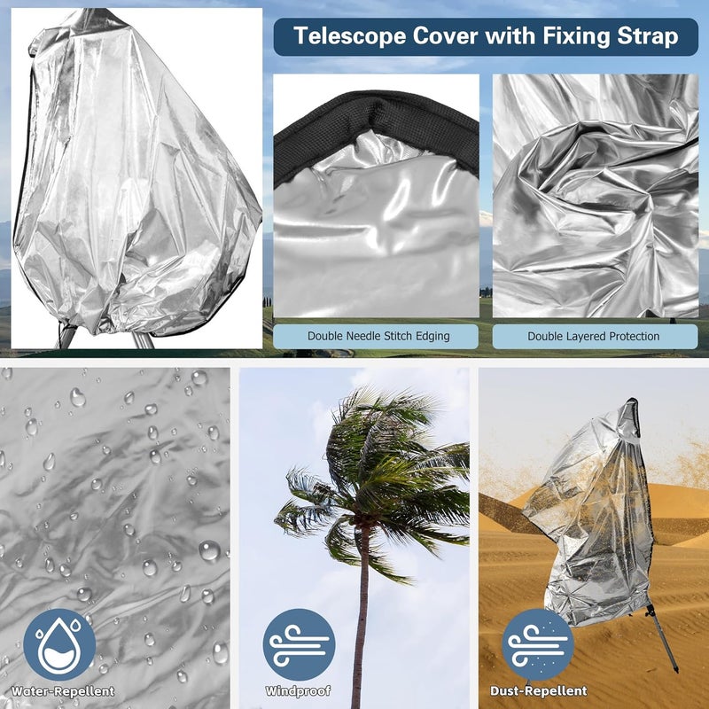 Tydeux Protective Telescope Cover with Fixing Strap, Diameter 23.8" - Protect Your Telescope Against dust, Moisture and More - Image 5